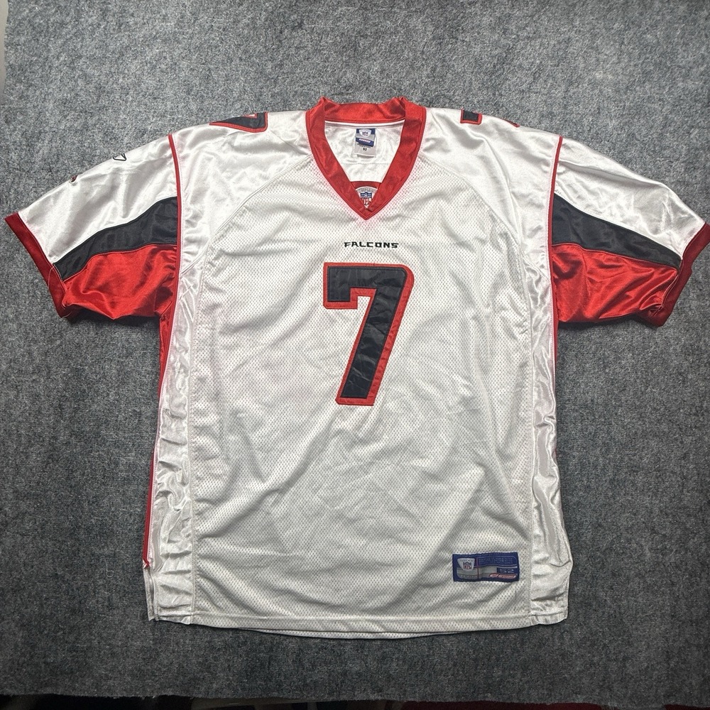 Michael Vick Atlanta Falcons Reebok Jersey Authentic White Sewn NFL Men 52 2XL